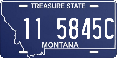 MT license plate 115845C
