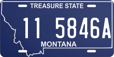 MT license plate 115846A