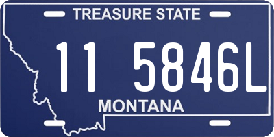 MT license plate 115846L