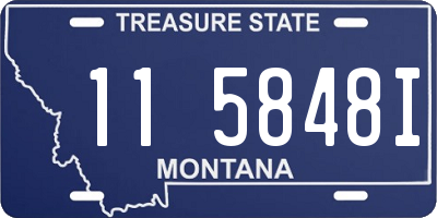 MT license plate 115848I