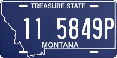 MT license plate 115849P