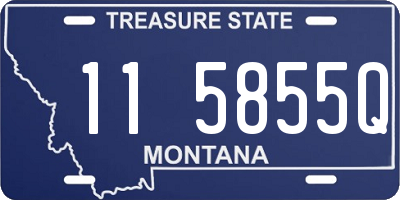 MT license plate 115855Q