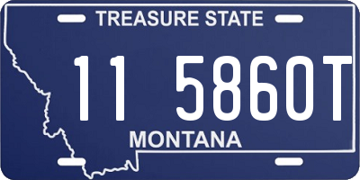 MT license plate 115860T