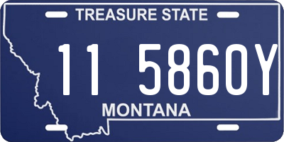 MT license plate 115860Y