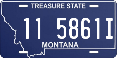 MT license plate 115861I