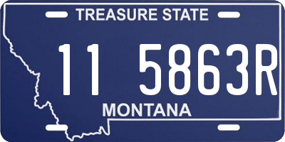 MT license plate 115863R