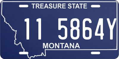 MT license plate 115864Y