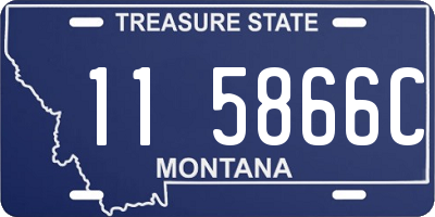 MT license plate 115866C