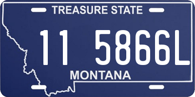 MT license plate 115866L