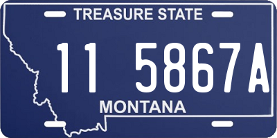 MT license plate 115867A