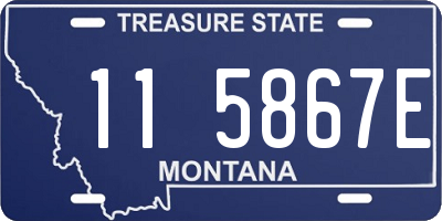 MT license plate 115867E