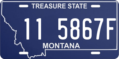 MT license plate 115867F