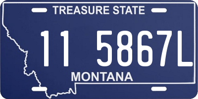 MT license plate 115867L