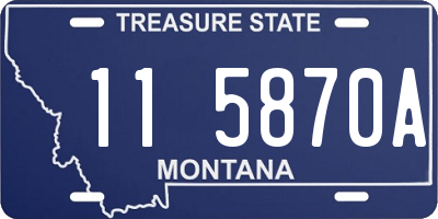MT license plate 115870A