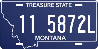 MT license plate 115872L