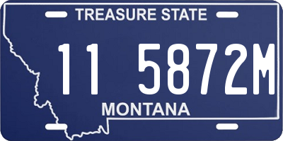 MT license plate 115872M