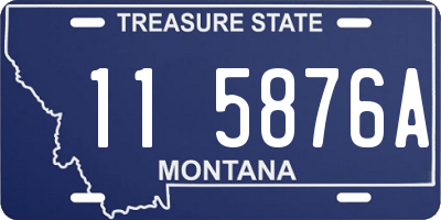MT license plate 115876A