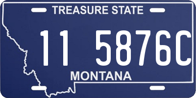 MT license plate 115876C