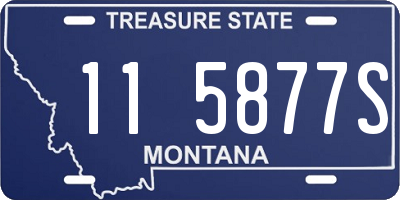 MT license plate 115877S
