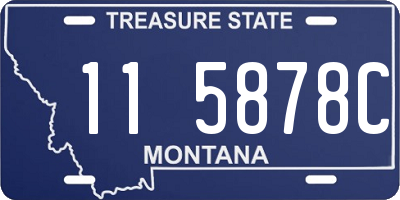 MT license plate 115878C