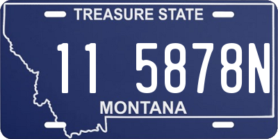 MT license plate 115878N