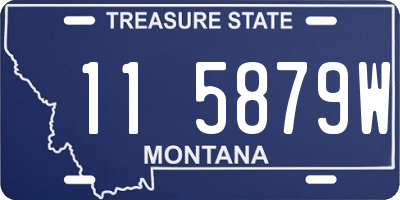 MT license plate 115879W