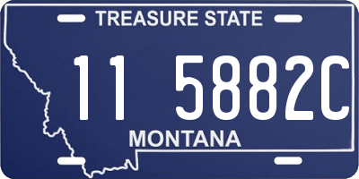 MT license plate 115882C