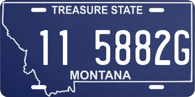 MT license plate 115882G