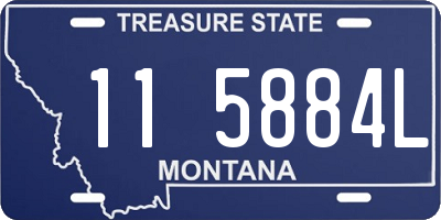 MT license plate 115884L