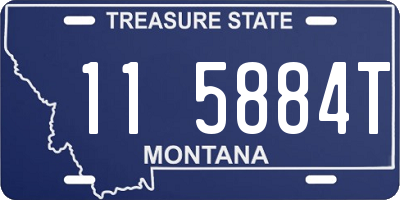 MT license plate 115884T