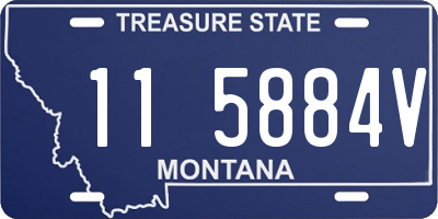 MT license plate 115884V