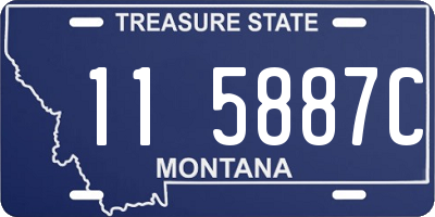 MT license plate 115887C