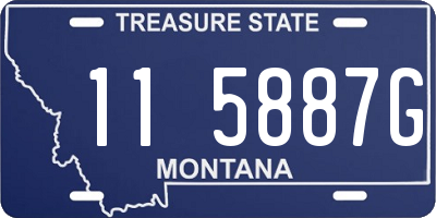 MT license plate 115887G