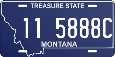 MT license plate 115888C