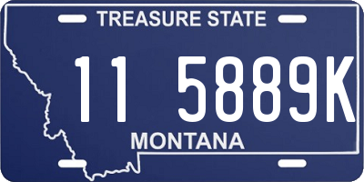 MT license plate 115889K