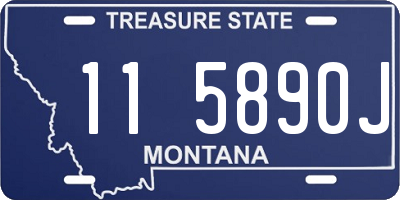 MT license plate 115890J