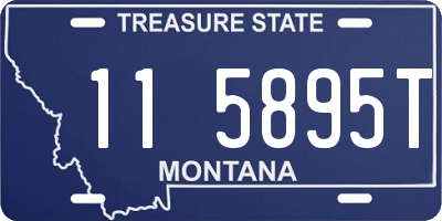 MT license plate 115895T