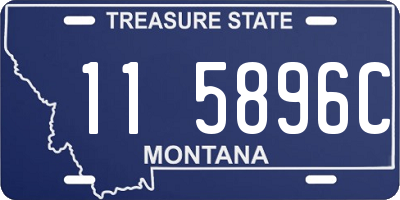 MT license plate 115896C