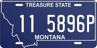 MT license plate 115896P