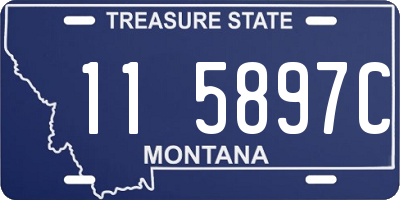 MT license plate 115897C