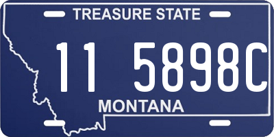 MT license plate 115898C