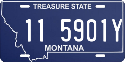 MT license plate 115901Y