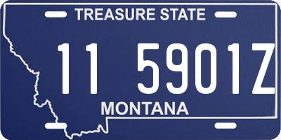 MT license plate 115901Z