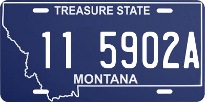 MT license plate 115902A