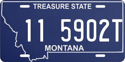 MT license plate 115902T