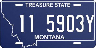 MT license plate 115903Y