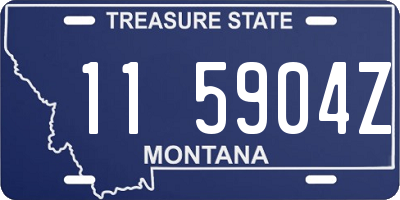 MT license plate 115904Z