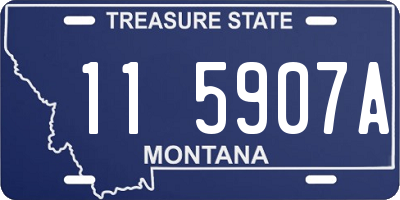 MT license plate 115907A