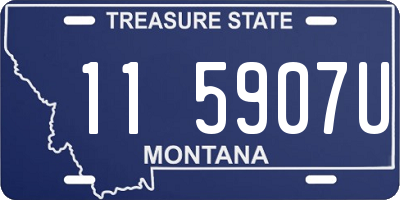 MT license plate 115907U