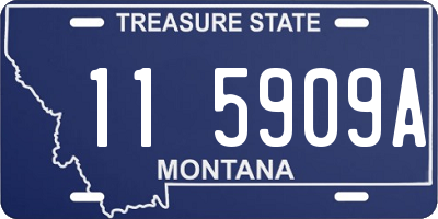 MT license plate 115909A